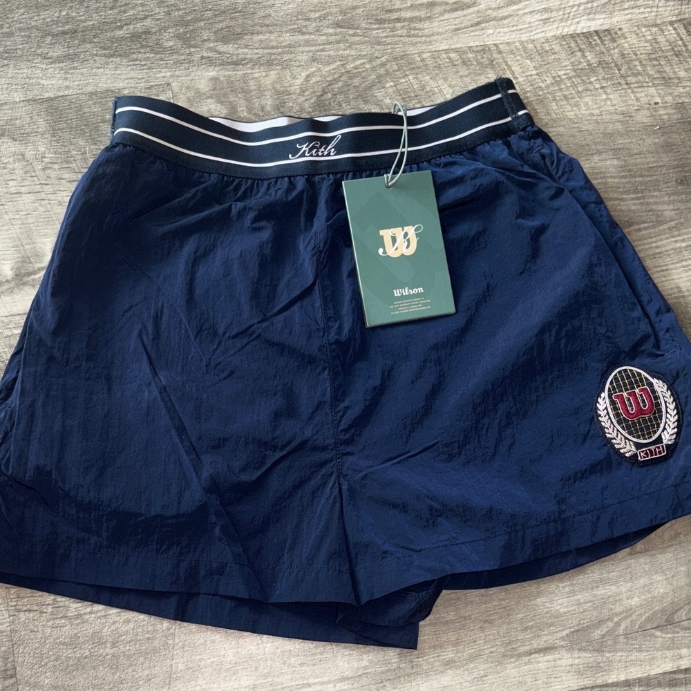 Kith x Wilson Erika Nylon Short Nocturnal XS Women's Athletic Shorts in Navy